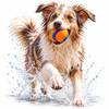 Durable Bouncing Rubber Dog Ball