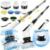 Electric Rotating Cleaning Brush, USB Charging, Shower Brushes with 9 Brush Heads, Dual Speed Adjustment, Retractable Handle, Suitable for Bathtubs, Tiles, Floors, Cars, Christmas Gifts, Cleaning Tools, Household Essentials, Household Cleaners